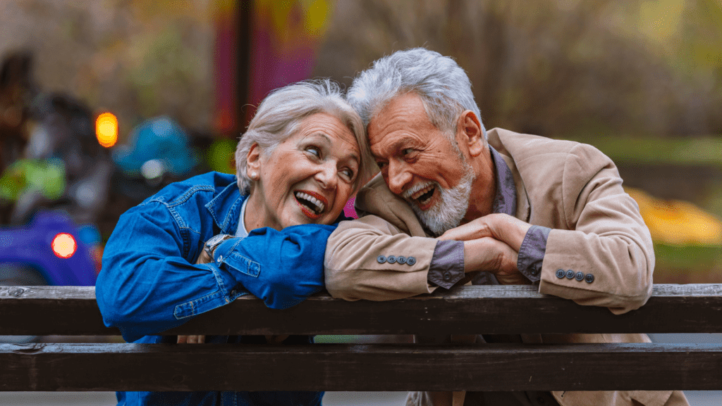 happy elderly couple