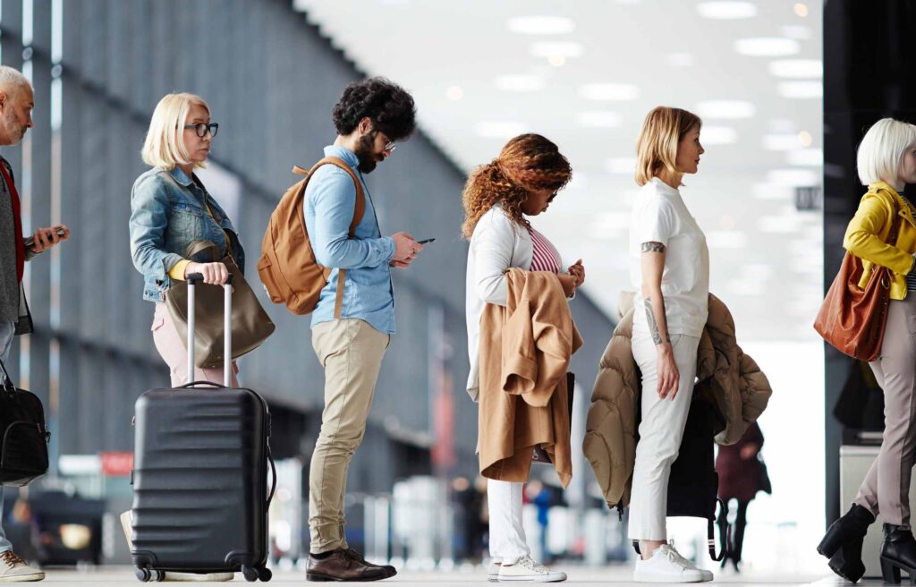 Line Up When Family Boarding is Announced