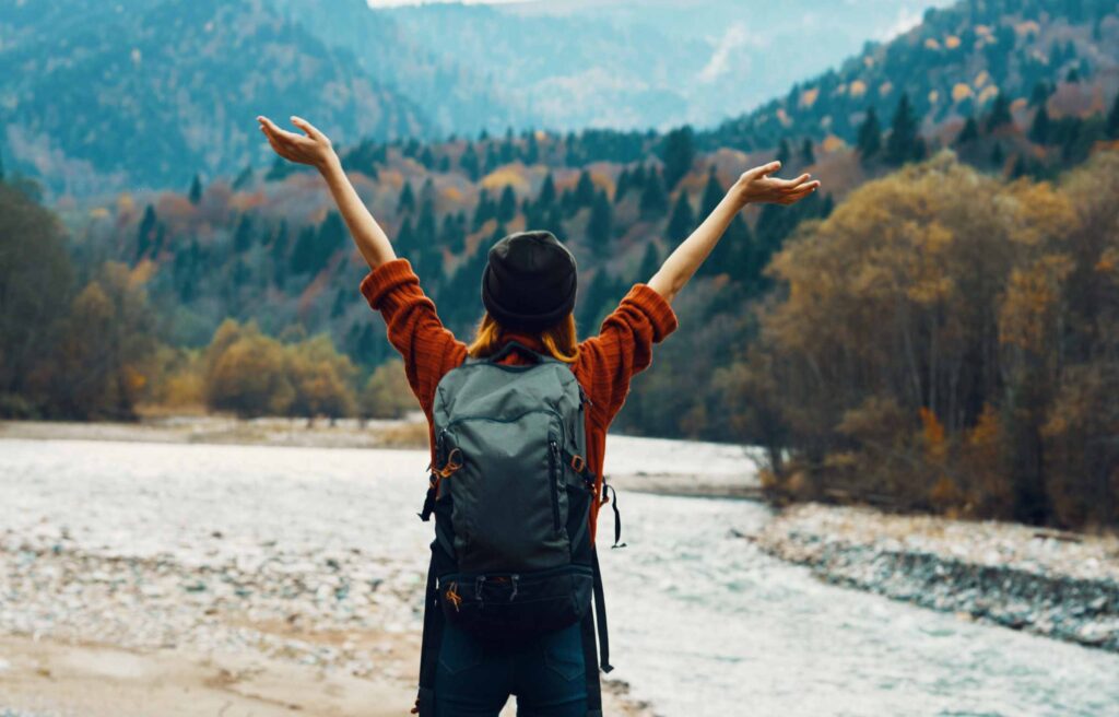 Mountains and Freedom Girl