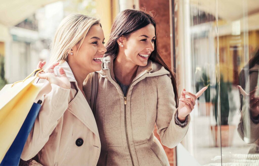 Two Womens in Shopping Mall