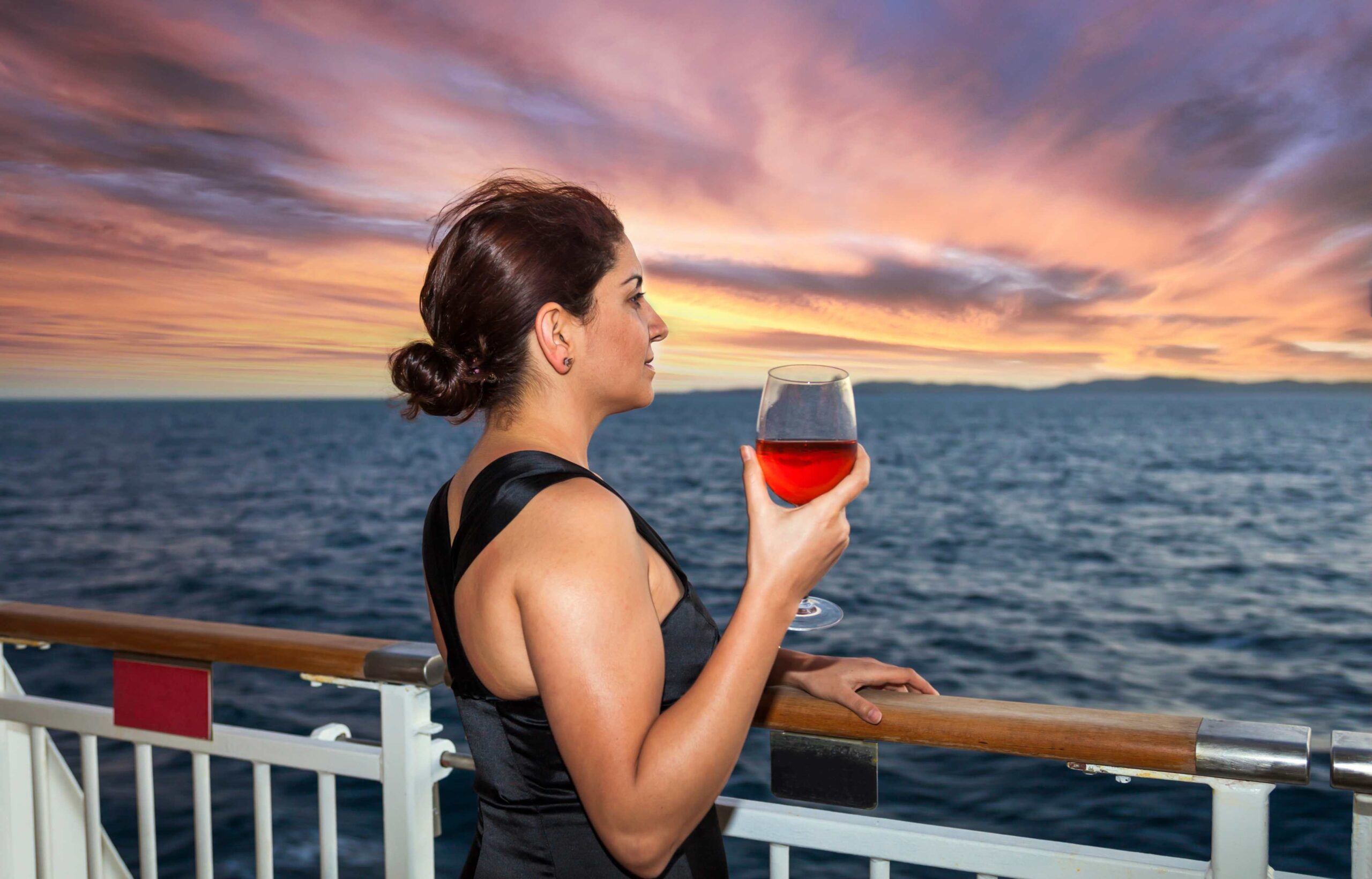 woman on cruise