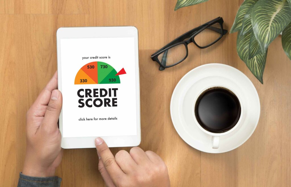 CREDIT SCORE (Businessman Checking Credit Score Online and Financial payment Rating Budget Money)