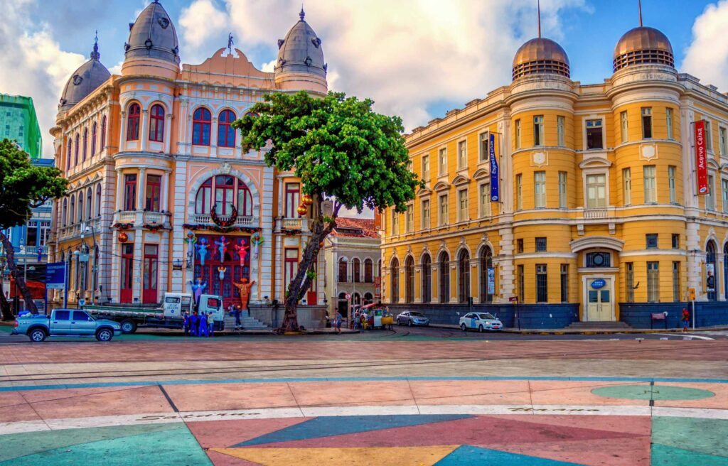 Historical Square in Recife, Pernambuco, Brazil