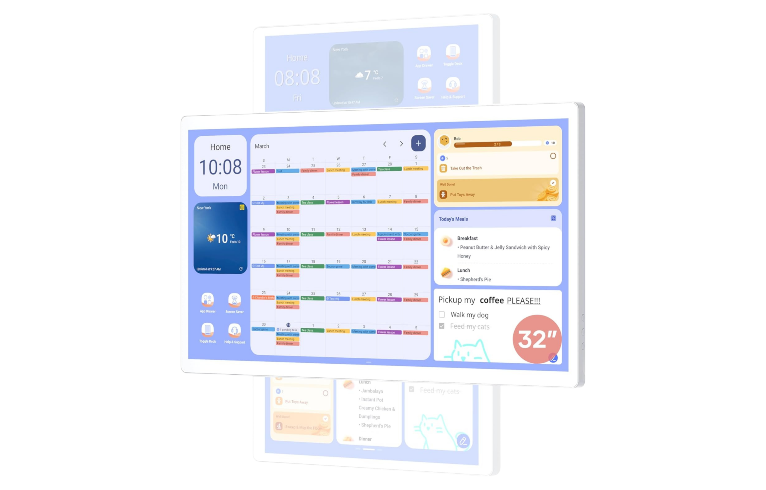 Cozyla 32 Inch Digital Calendar