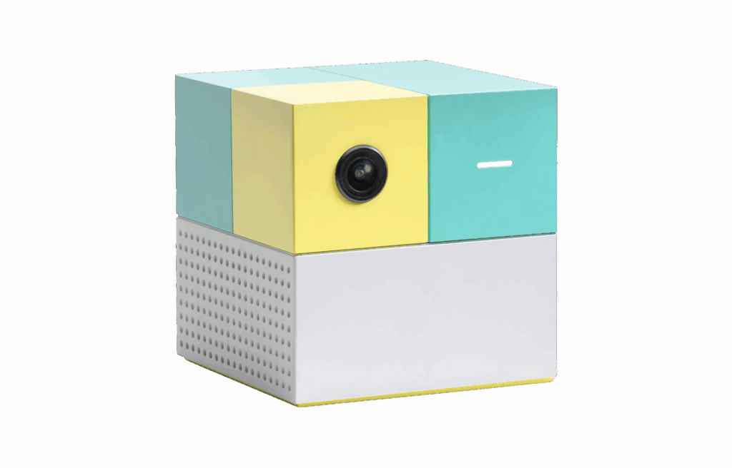 Nex Playground cube-shaped interactive projector for kids.
