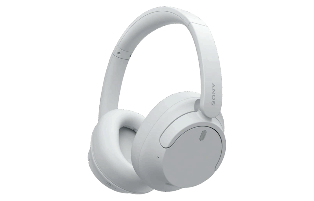 Sony WH-CH720N lightweight wireless headphones in white.