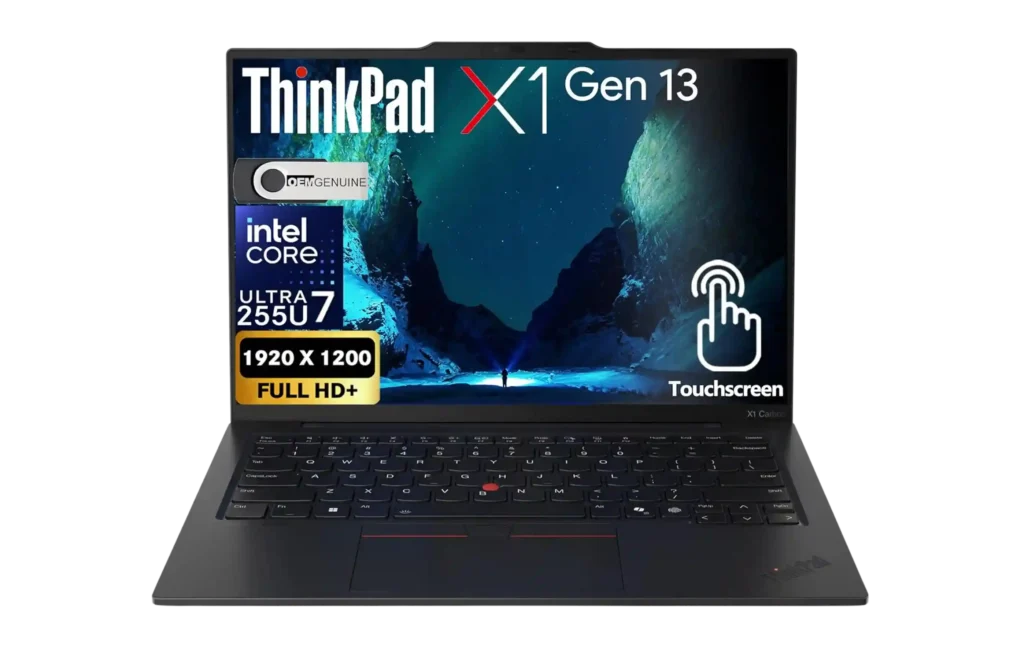 Lenovo ThinkPad X1 Carbon business laptop with lightweight design.