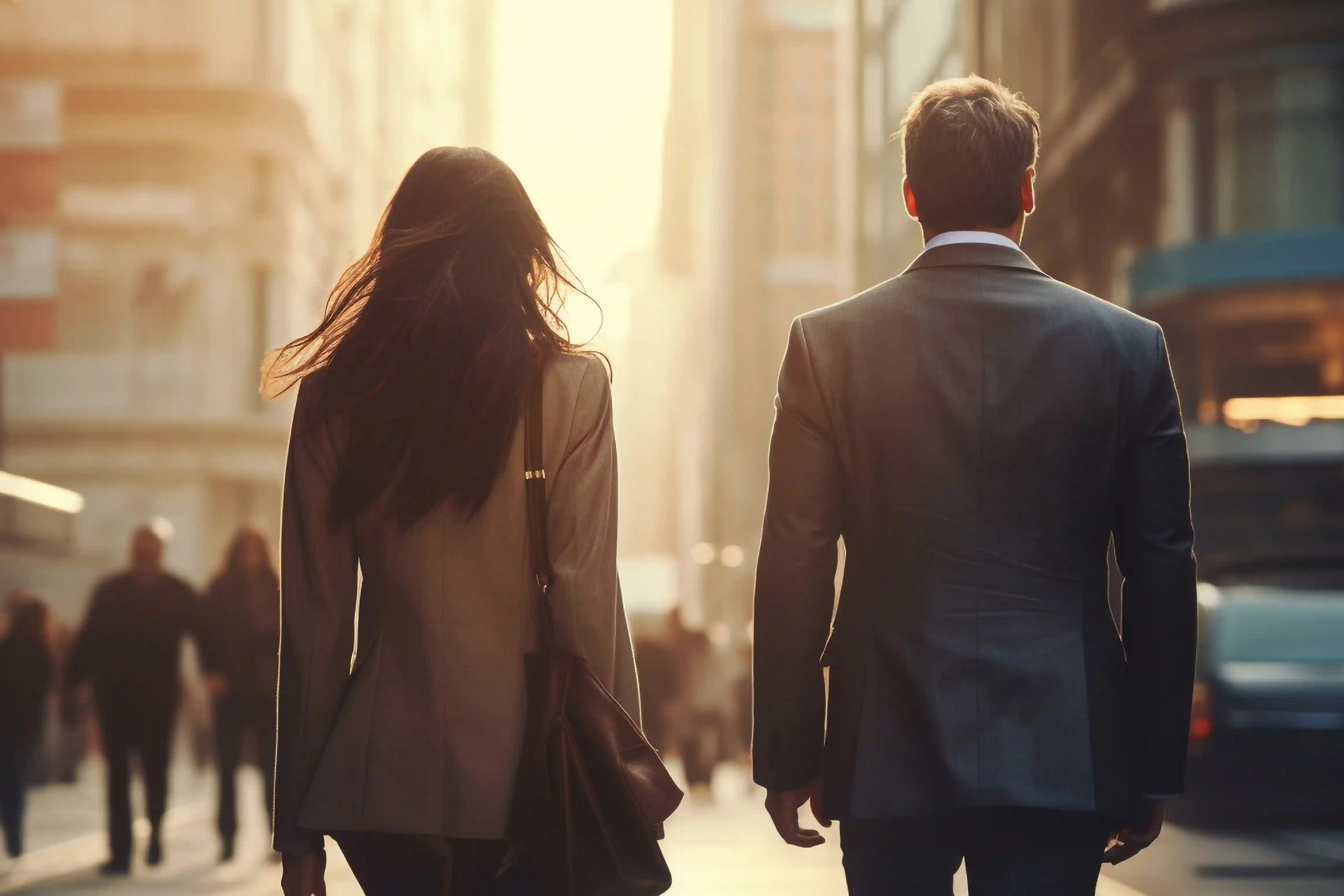 cost of relocating internationally and a power couple walking down the street