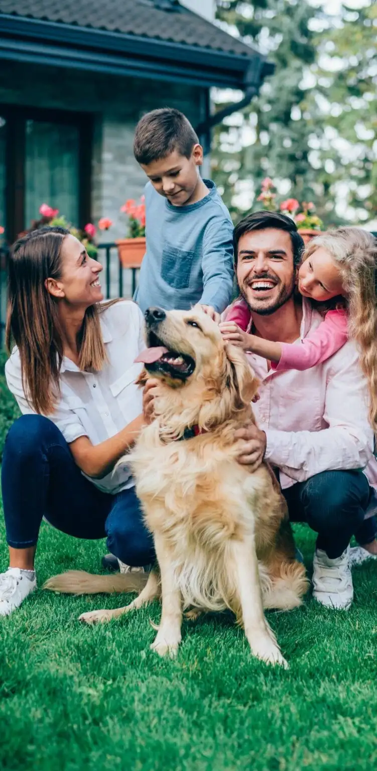 Happy family relocation