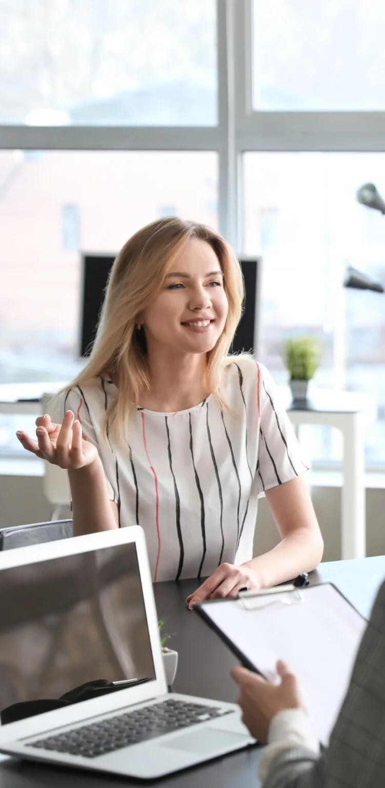 Happy relocated employee