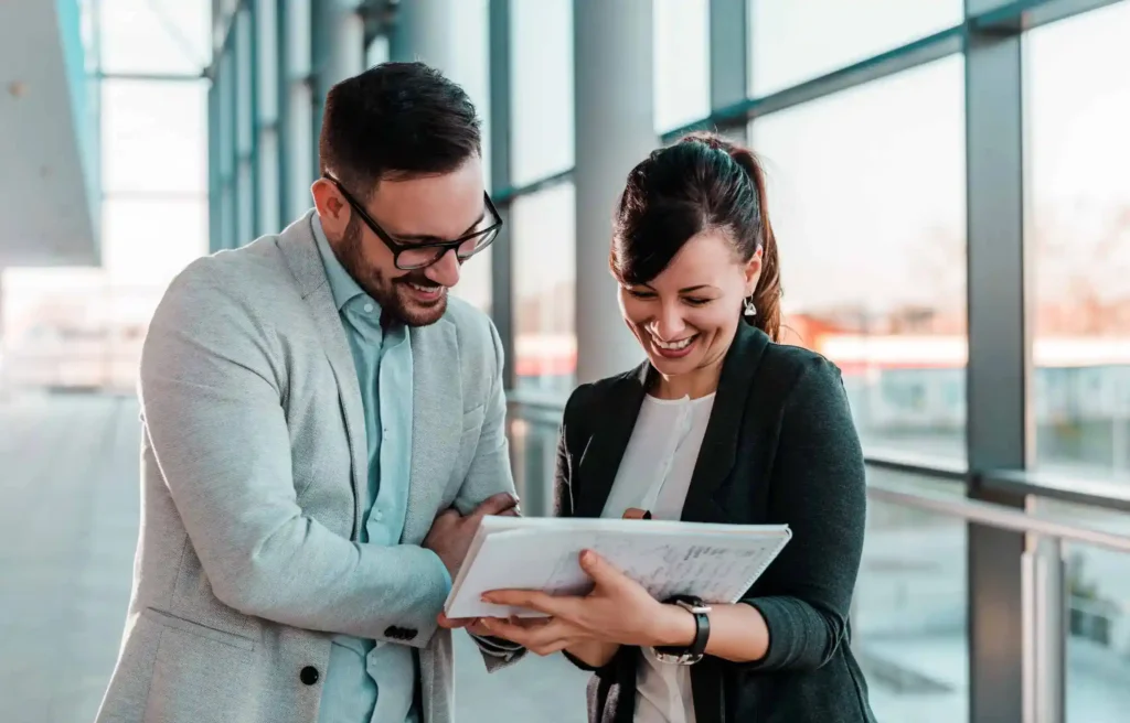 Colleagues are planning a smooth transition for employee retention during the business move using human-centered mobility.