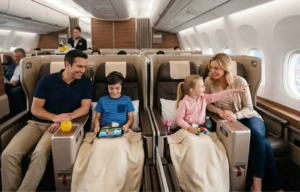 How to Fly First Class With Kids on Points Like a Pro