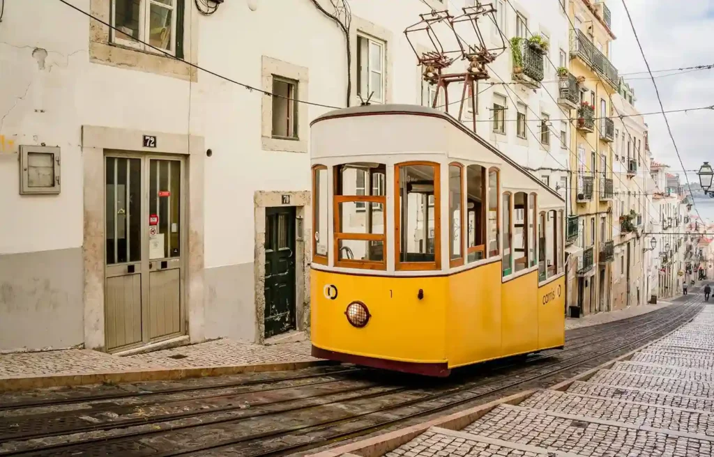 Lisbon tram illustrating the portugal vs greece golden visa comparison for Americans.