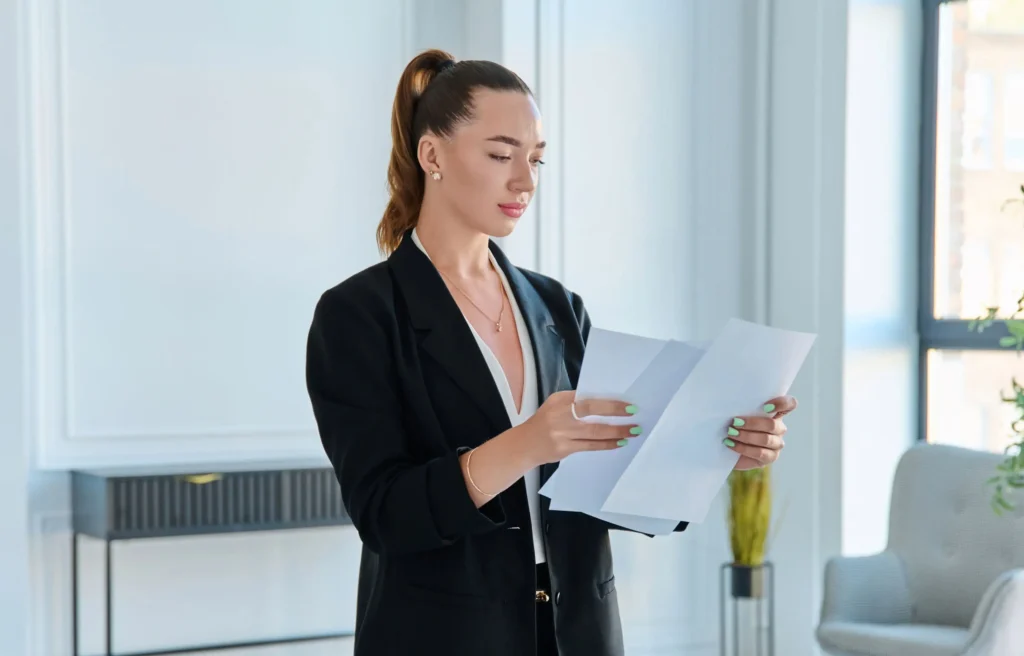 Professional reviewing a contract explaining when you must pay back relocation if you quit.